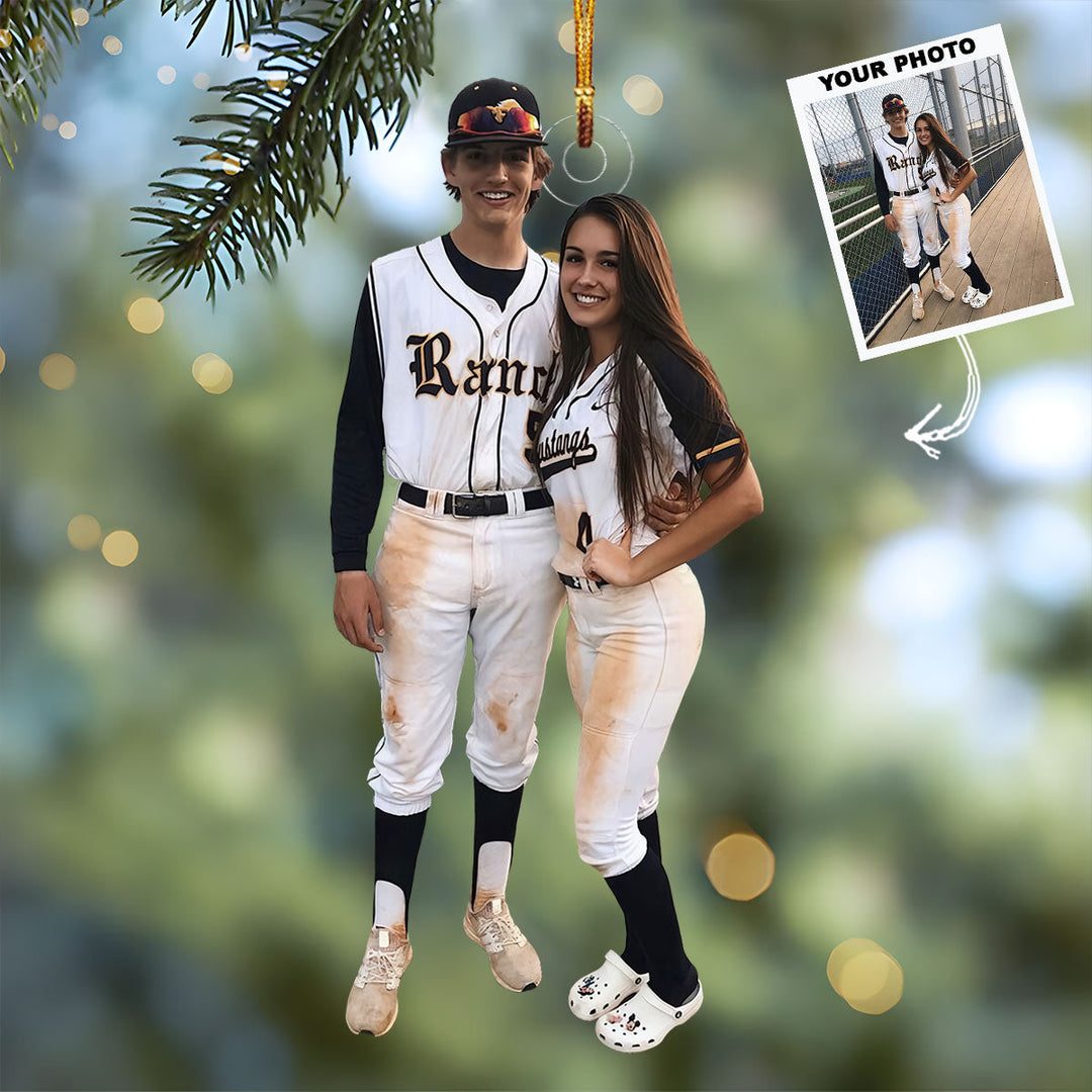Field Champions - Personalized Photo Mica Ornament - Gift For Couple, Family Members