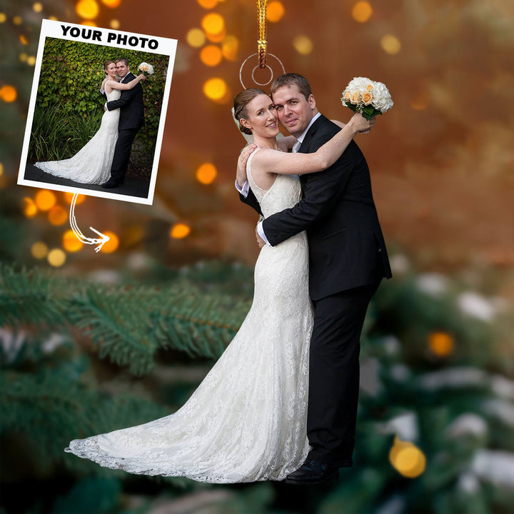 I Still Remeber The Day We Married - Personalized Photo Mica Ornament - Gift For Couple, Family Members