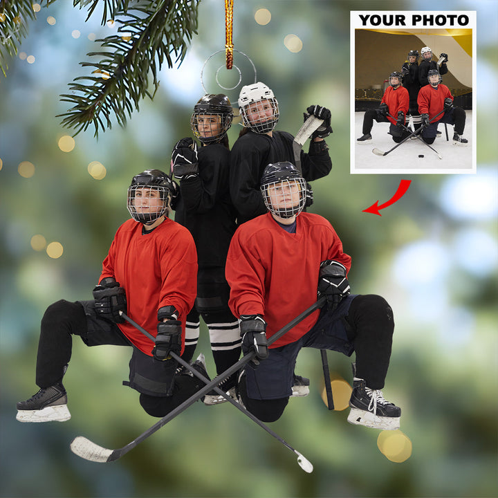 Ice Breakers - Personalized Mica Ornament - Gift For Ice Hockey Lovers, Family Members