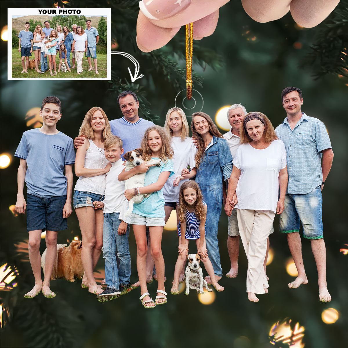 Annoyed For Generations - Personalized Photo Mica Ornament - Christmas Gift For Family, Family Members