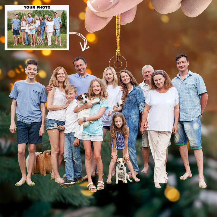 Annoyed For Generations - Personalized Photo Mica Ornament - Christmas Gift For Family, Family Members