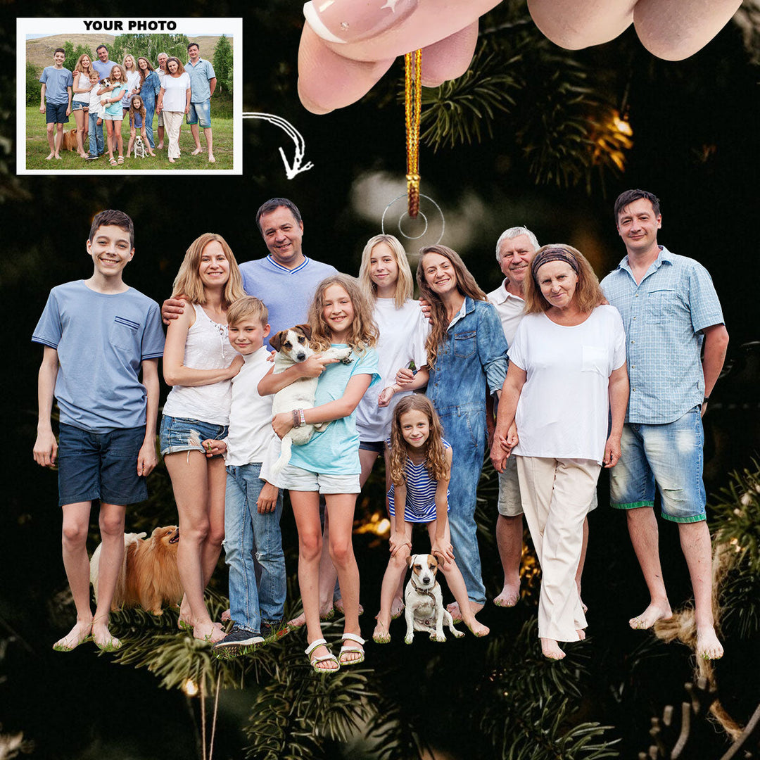 Annoyed For Generations - Personalized Photo Mica Ornament - Christmas Gift For Family, Family Members