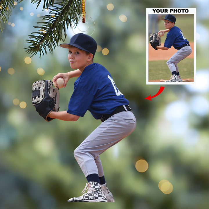 Future All Star - Personalized Photo Mica Ornament - Gift For Baseball Players, Baseball Lovers