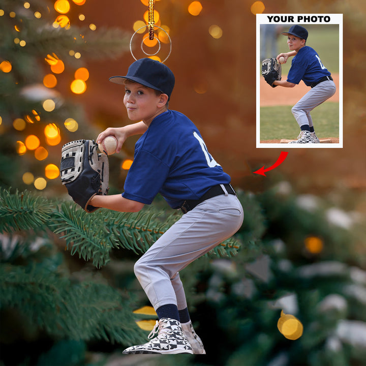 Future All Star - Personalized Photo Mica Ornament - Gift For Baseball Players, Baseball Lovers