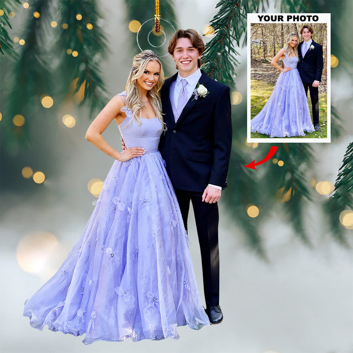 Moments Like These - Personalized Photo Mica Ornament - Christmas Gift For Couple Members, Wedding Couple, Wife, Husband