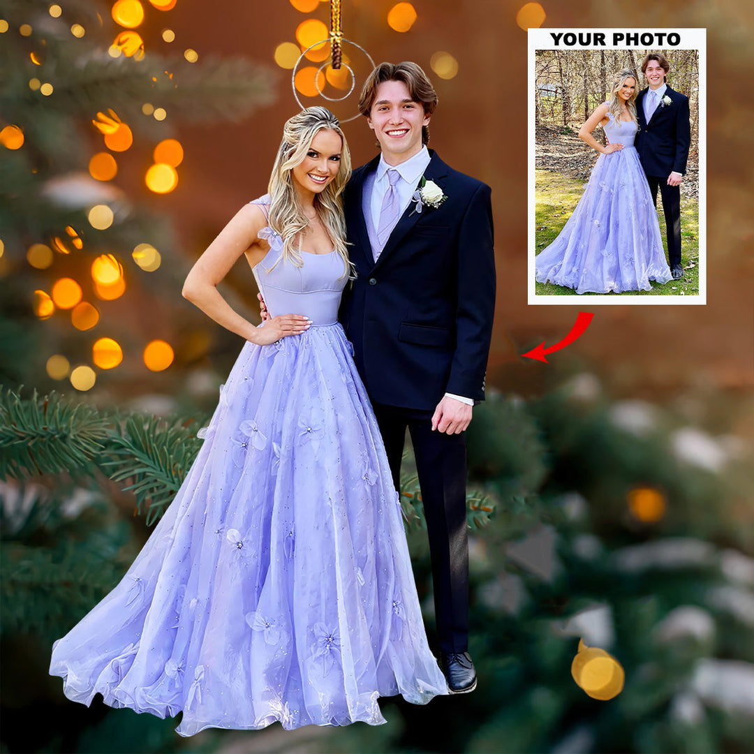 Moments Like These - Personalized Photo Mica Ornament - Christmas Gift For Couple Members, Wedding Couple, Wife, Husband