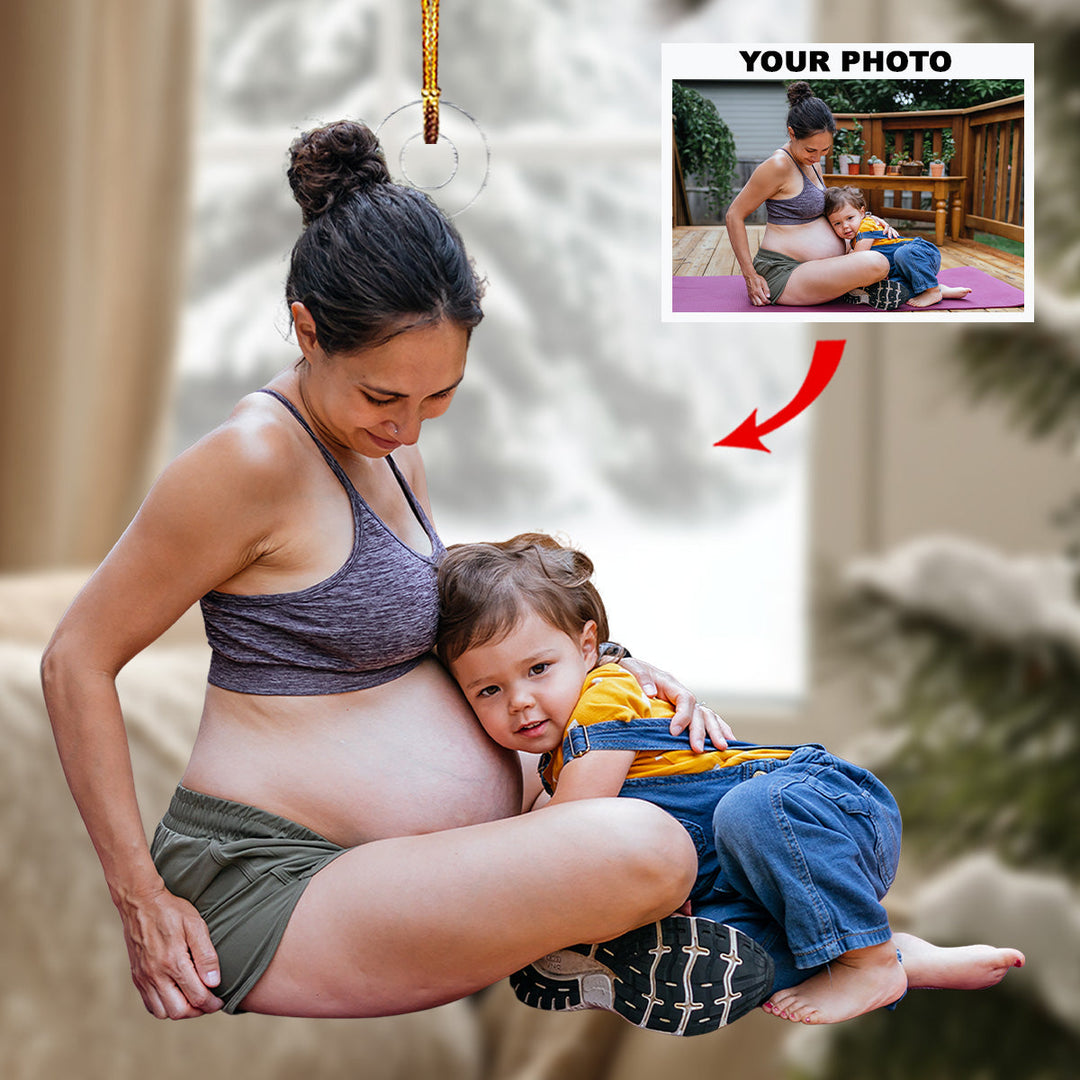 Divine Alignment - Personalized Photo Mica Ornament - Christmas Gift For Sport Lovers, Yoga Lovers