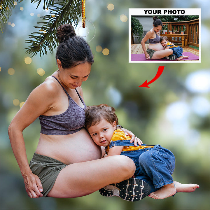 Divine Alignment - Personalized Photo Mica Ornament - Christmas Gift For Sport Lovers, Yoga Lovers