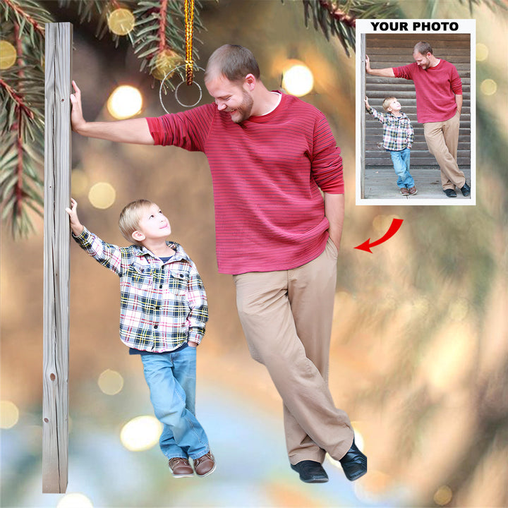 Beloved Moments - Personalized Photo Mica Ornament - Christmas Gift For Family, Family Members