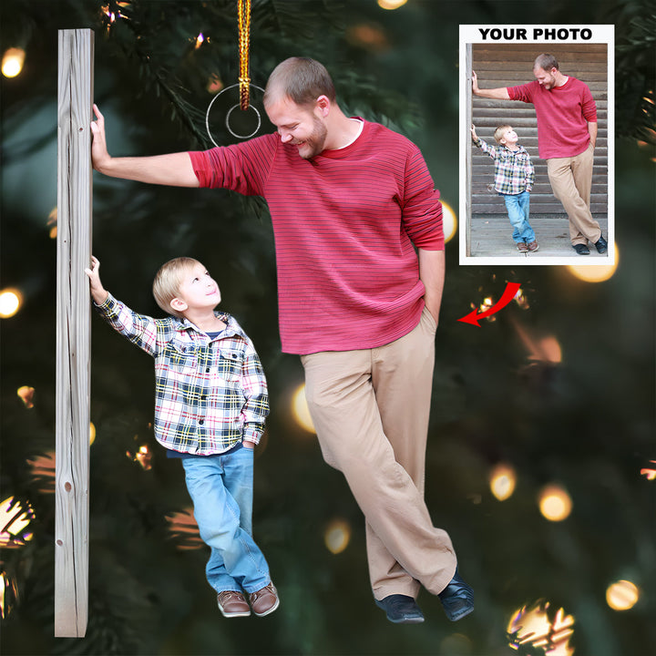 Beloved Moments - Personalized Photo Mica Ornament - Christmas Gift For Family, Family Members