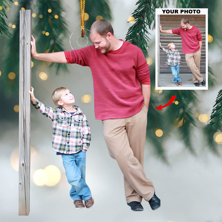 Beloved Moments - Personalized Photo Mica Ornament - Christmas Gift For Family, Family Members