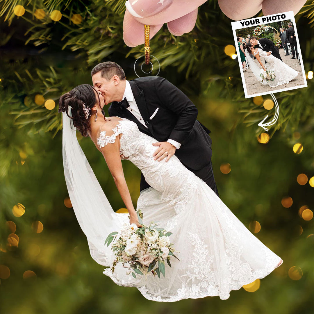 Couple Goal - Personalized Photo Mica Ornament - Gift For Couple, Family Members