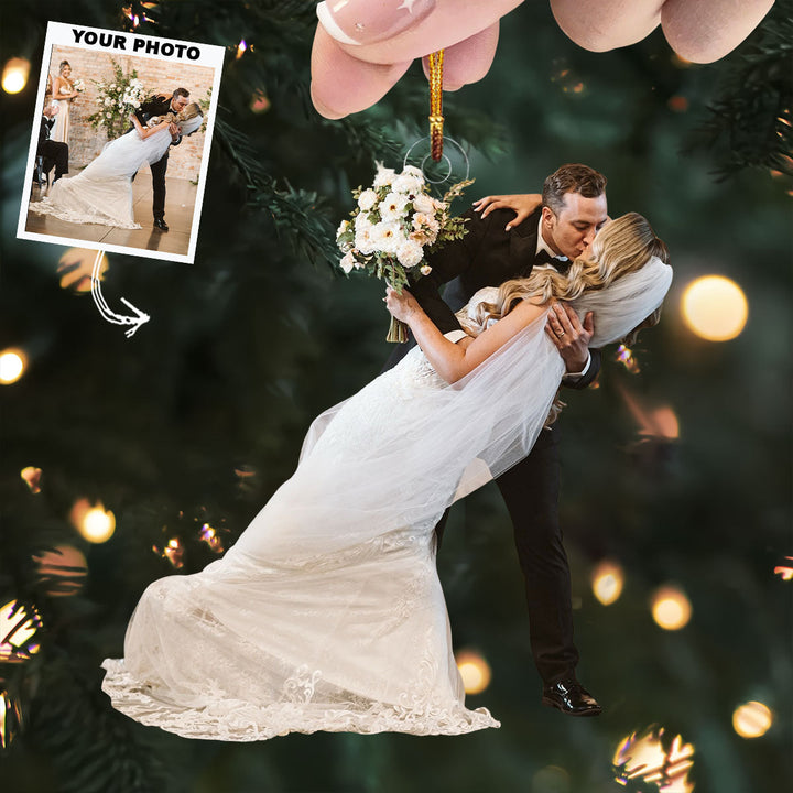 Together Always - Personalized Photo Mica Ornament - Gift For Couple, Family Members