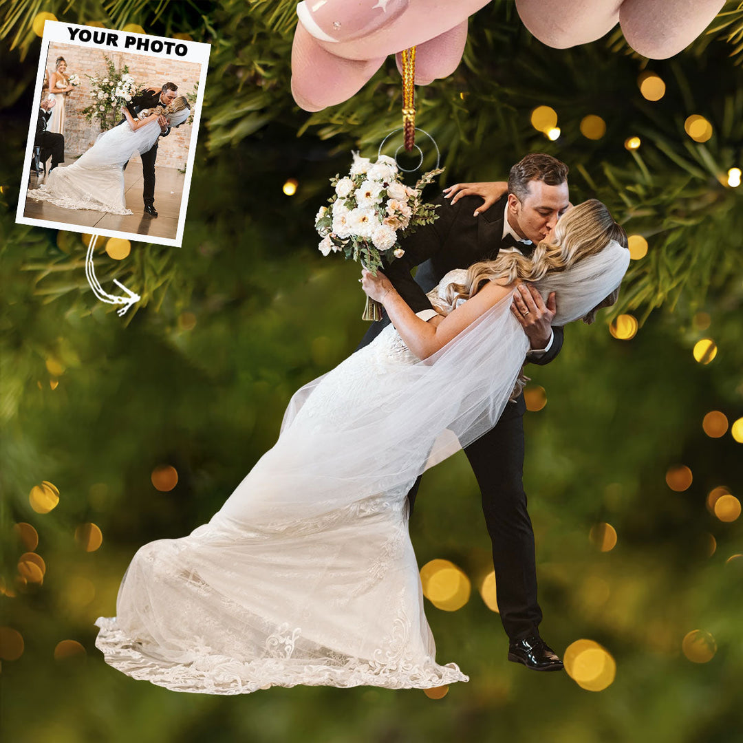 Together Always - Personalized Photo Mica Ornament - Gift For Couple, Family Members