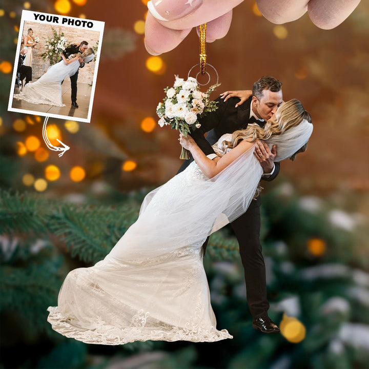 Together Always - Personalized Photo Mica Ornament - Gift For Couple, Family Members