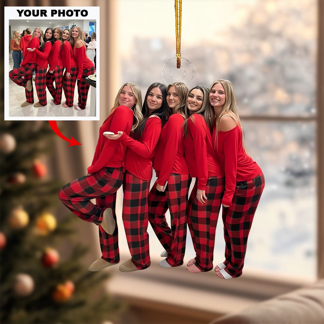 Soul Sisters - Personalized Photo Mica Ornament - Christmas Gift For Friends, Besties, Sisters