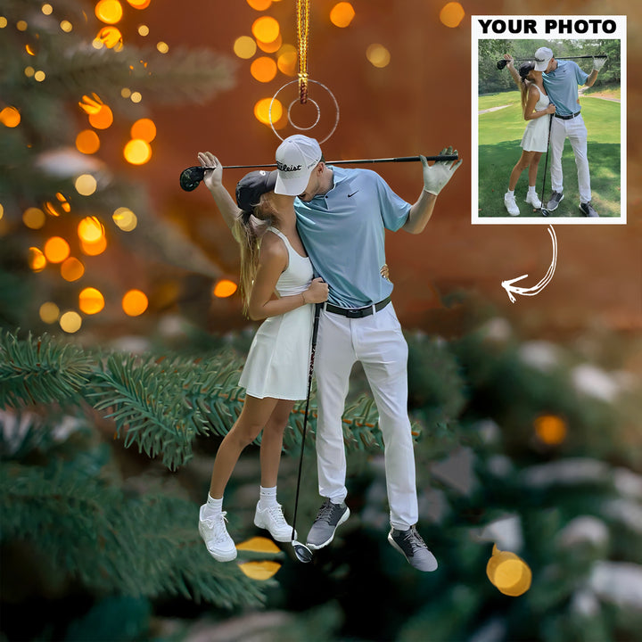 Our Passion - Personalized Photo Mica Ornament - Christmas Gift For Sport Lovers, Golf Lovers