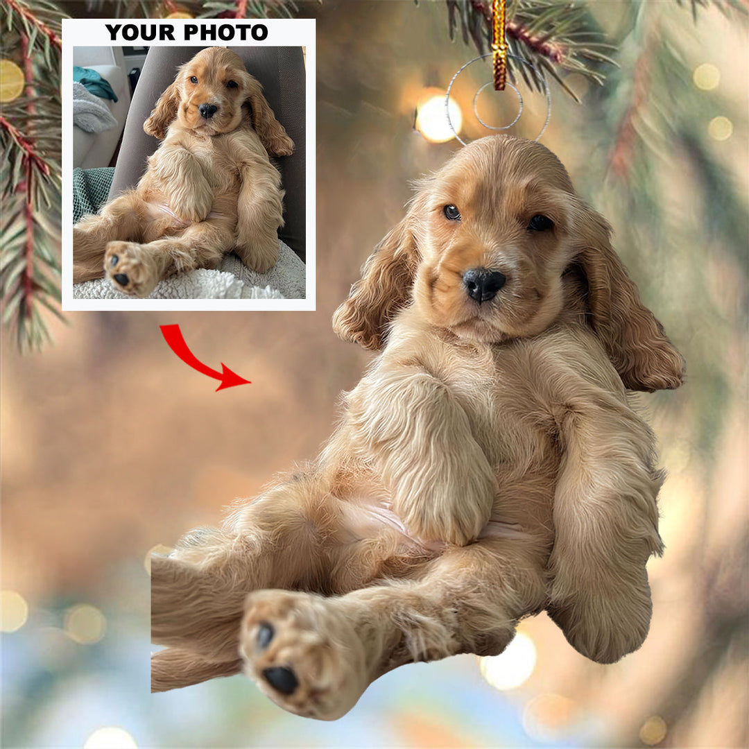 Fur Baby Bliss - Personalized Photo Mica Ornament - Christmas Gift For Dog Lovers