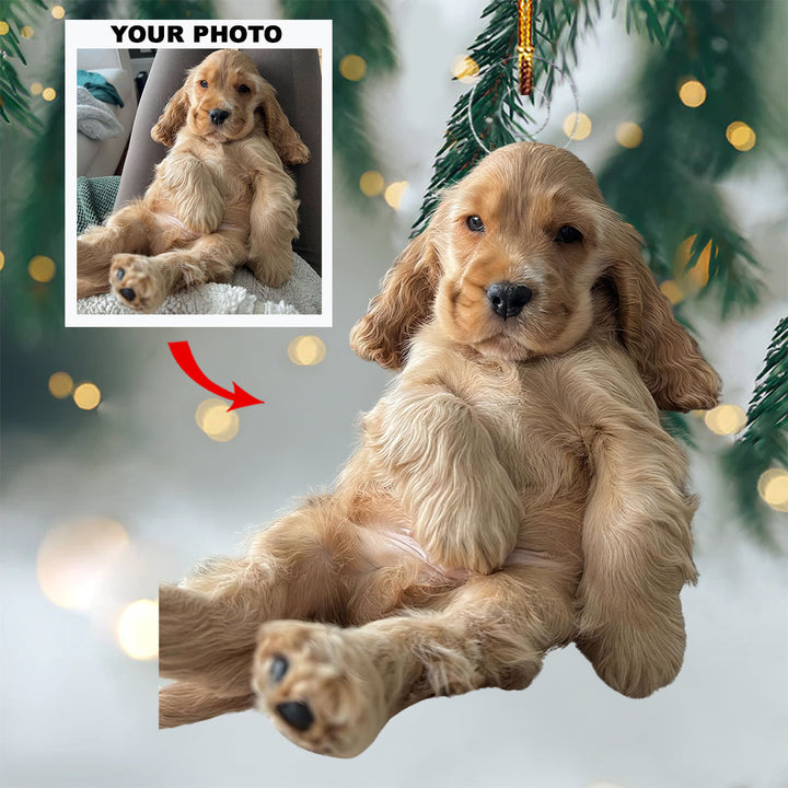 Fur Baby Bliss - Personalized Photo Mica Ornament - Christmas Gift For Dog Lovers