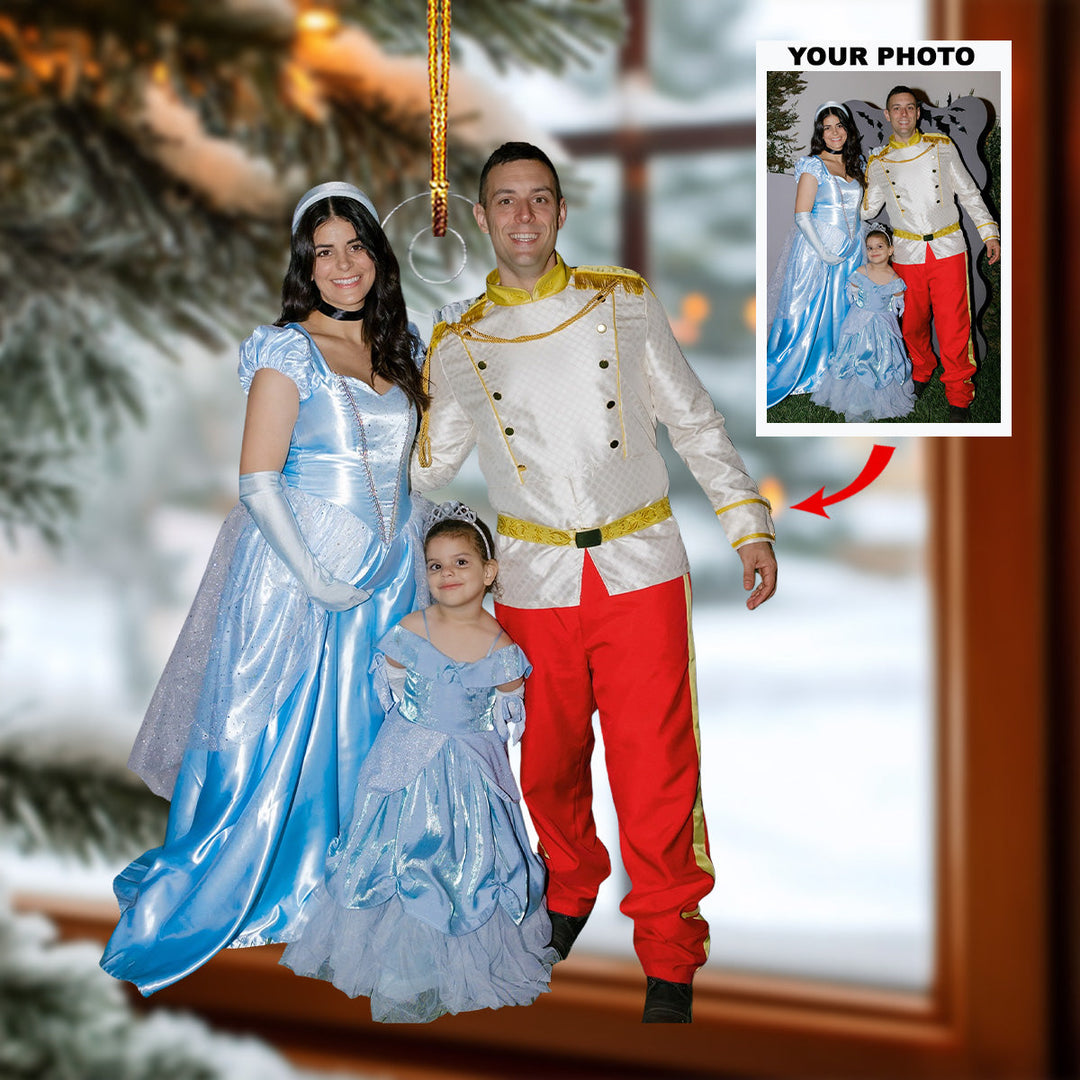 Joyful Gathering - Personalized Photo Mica Ornament - Christmas Gift For Family, Family Members