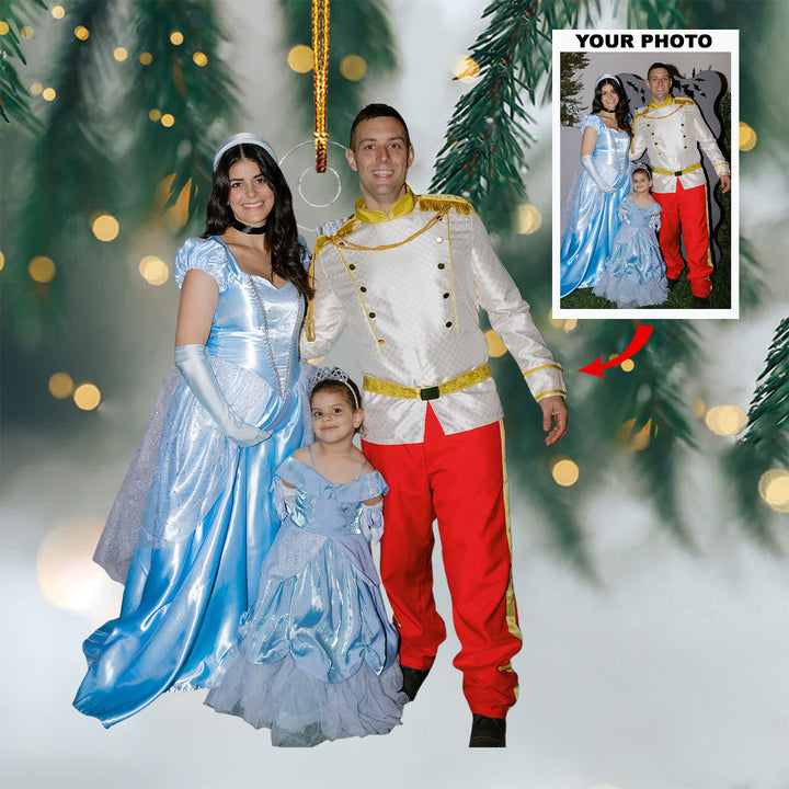 Joyful Gathering - Personalized Photo Mica Ornament - Christmas Gift For Family, Family Members