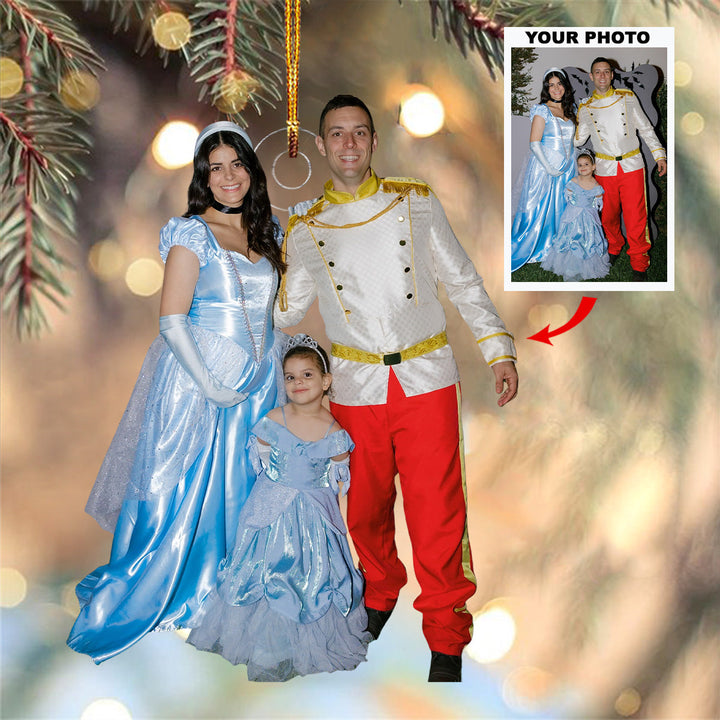 Joyful Gathering - Personalized Photo Mica Ornament - Christmas Gift For Family, Family Members