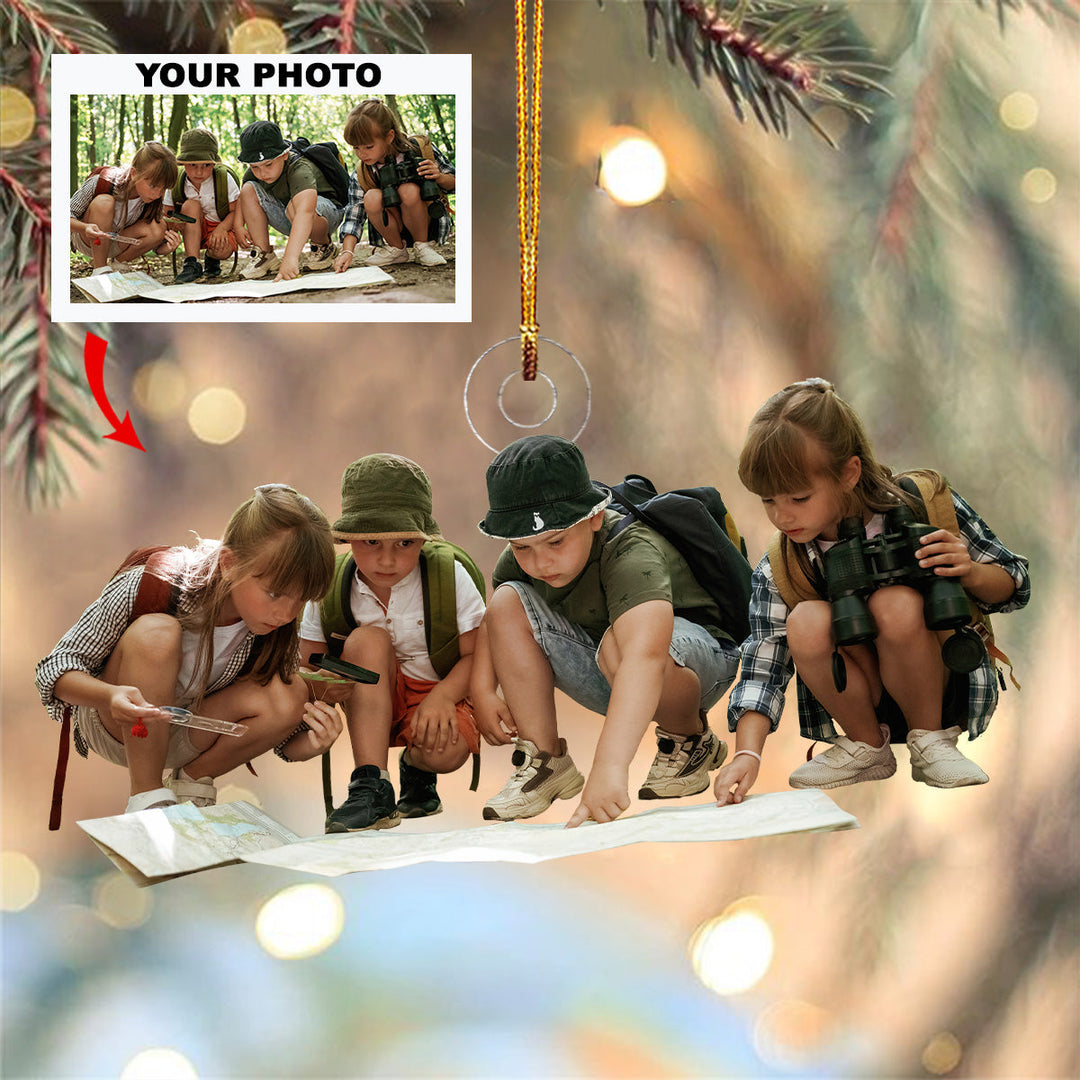 Adventure Seeker - Personalized Photo Mica Ornament - Christmas Gift For Family, Family Members