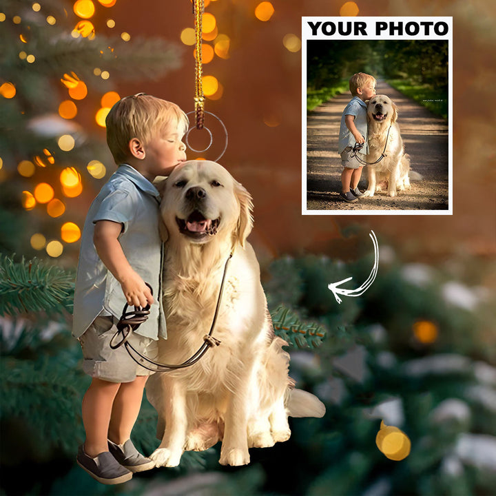 Little Babies - Personalized Photo Mica Ornament - Customized Your Photo Ornament - Christmas Gift For Family Members, Animal Lovers
