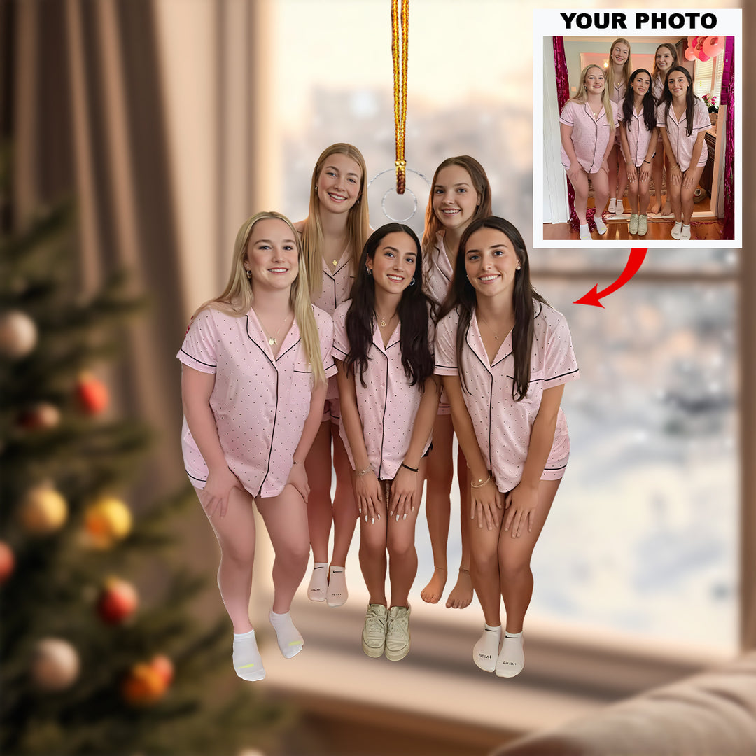 Soul Sisters - Personalized Photo Mica Ornament - Christmas Gift For Friends, Besties, Sisters