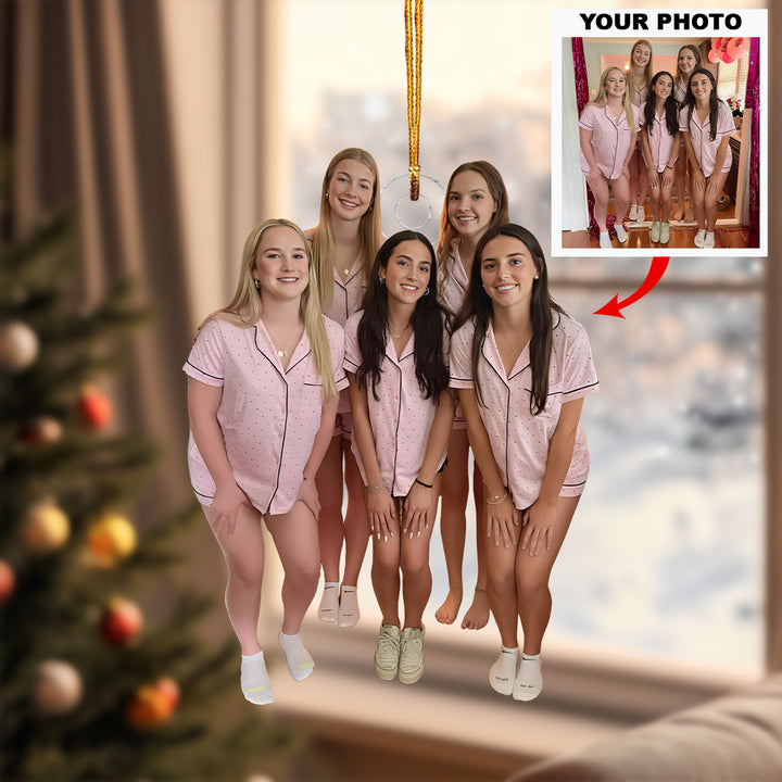 Soul Sisters - Personalized Photo Mica Ornament - Christmas Gift For Friends, Besties, Sisters