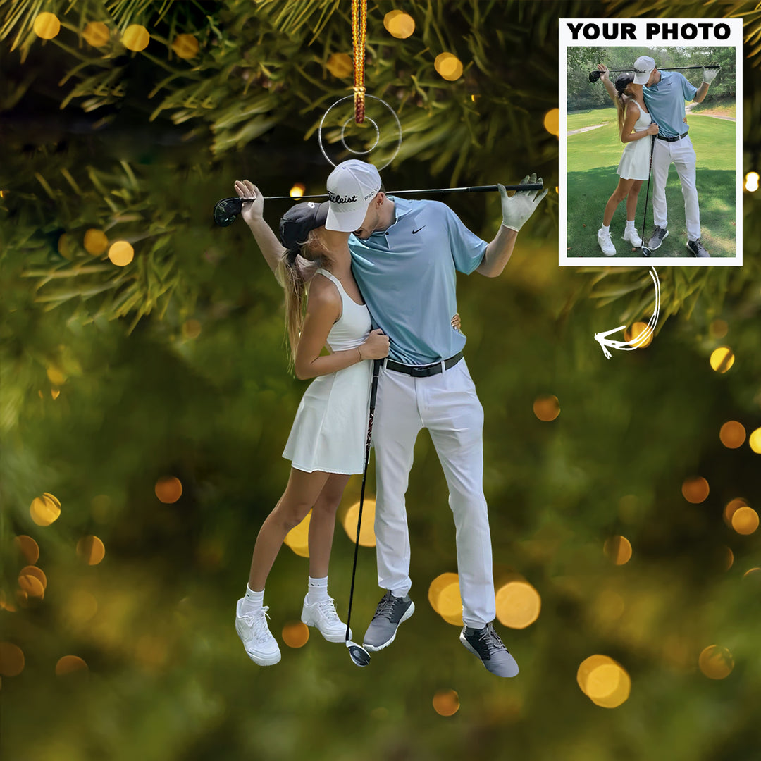 Our Passion - Personalized Photo Mica Ornament - Christmas Gift For Sport Lovers, Golf Lovers