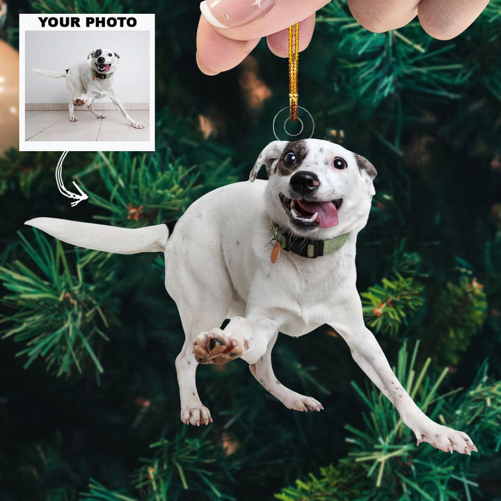 Funny Dog - Personalized Photo Mica Ornament - Christmas Gift For Dog Lovers, Dog Owners