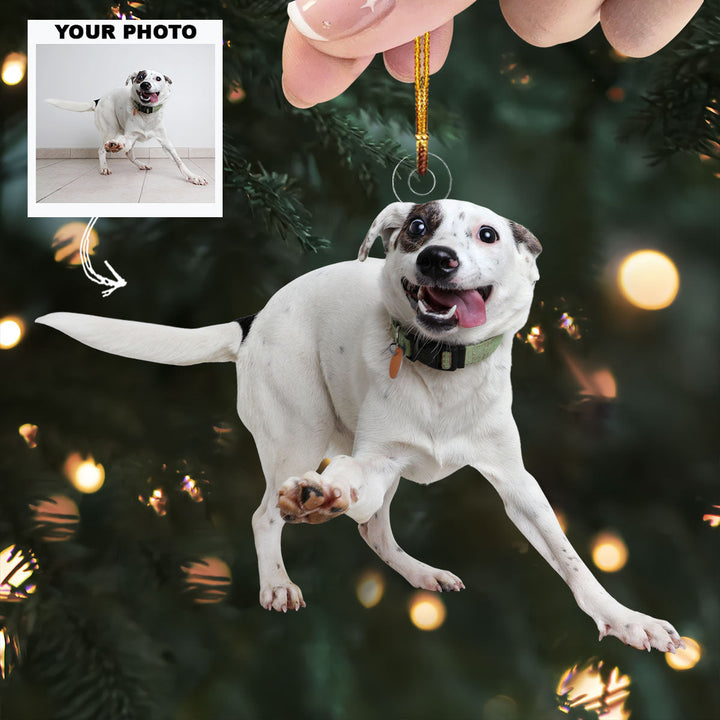 Funny Dog - Personalized Photo Mica Ornament - Christmas Gift For Dog Lovers, Dog Owners