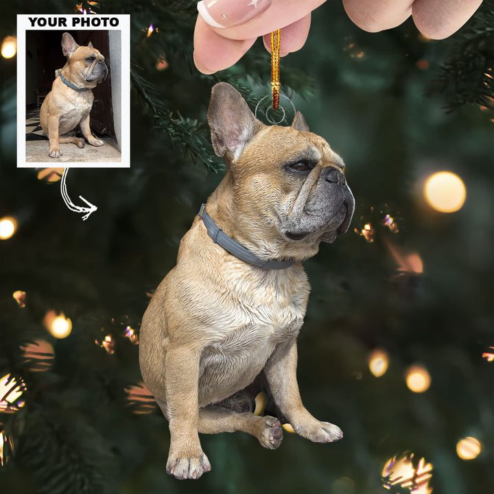 Lovely Pet - Personalized Photo Mica Ornament - Christmas Gift For Dog Lovers, Dog Owners