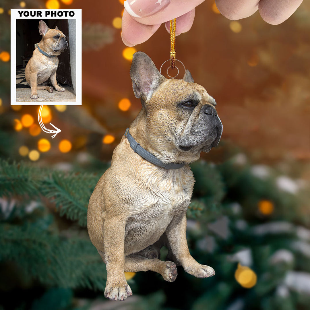 Lovely Pet - Personalized Photo Mica Ornament - Christmas Gift For Dog Lovers, Dog Owners
