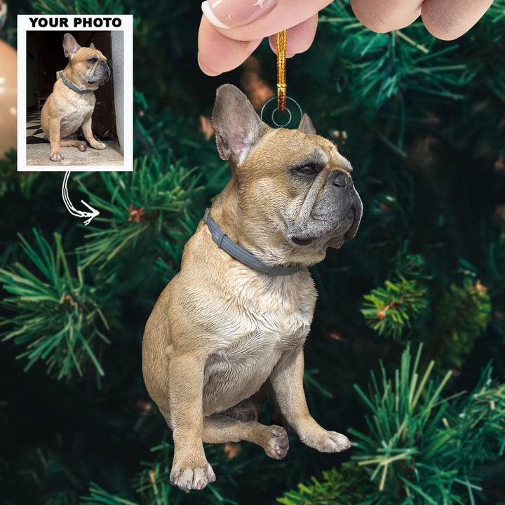 Lovely Pet - Personalized Photo Mica Ornament - Christmas Gift For Dog Lovers, Dog Owners