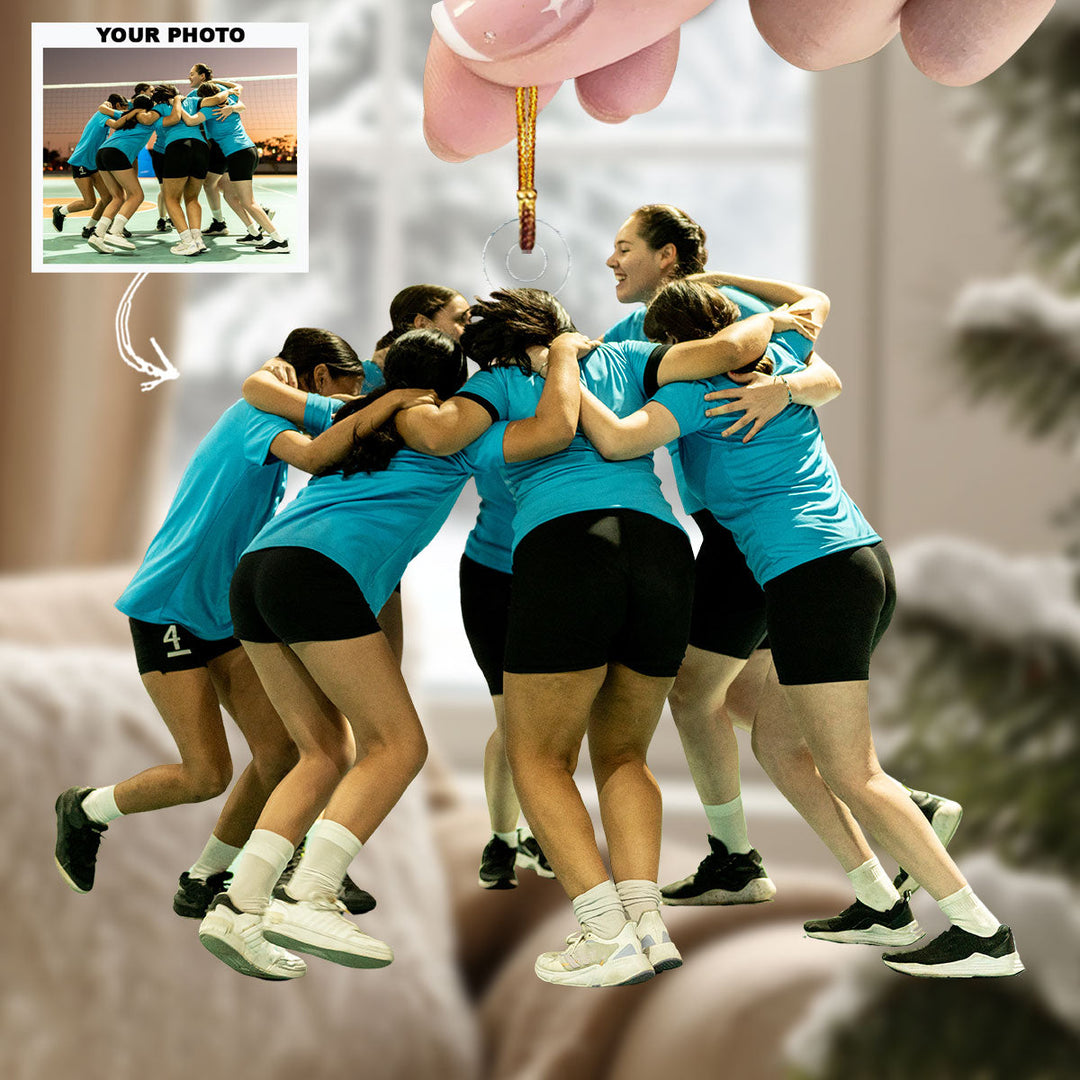 Sweet Victory - Personalized Photo Mica Ornament - Christmas Gift For Volleyball Players, Volleyball Lovers