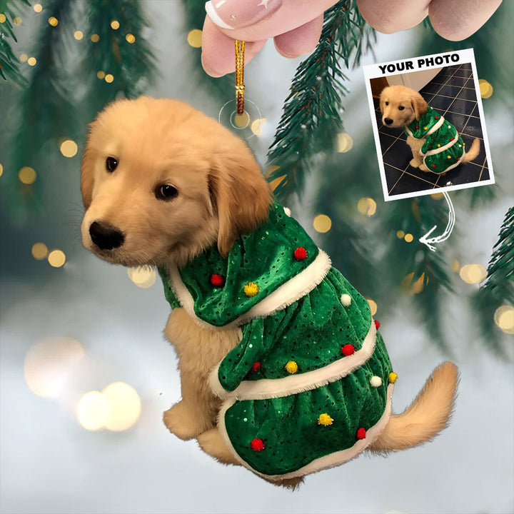 Furry Tales - Personalized Photo Mica Ornament - Gift For  Dog Lovers, Dog Owners