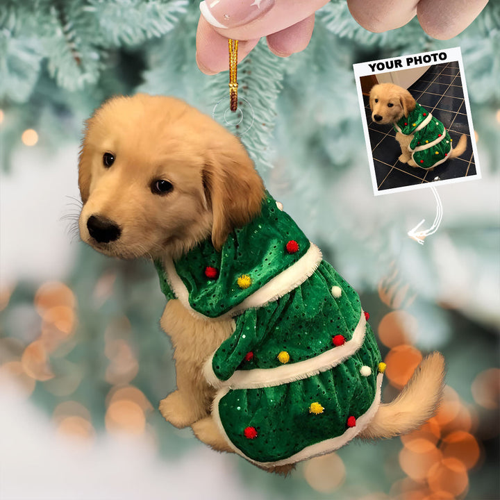 Furry Tales - Personalized Photo Mica Ornament - Gift For  Dog Lovers, Dog Owners