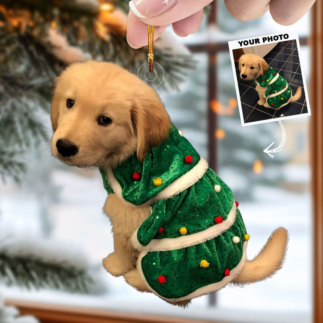 Furry Tales - Personalized Photo Mica Ornament - Gift For  Dog Lovers, Dog Owners