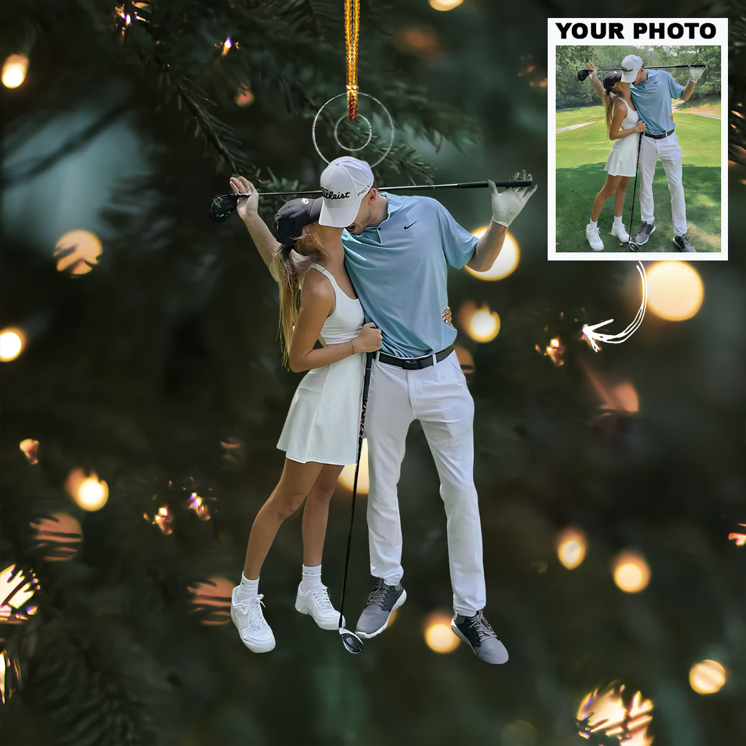 Our Passion - Personalized Photo Mica Ornament - Christmas Gift For Sport Lovers, Golf Lovers