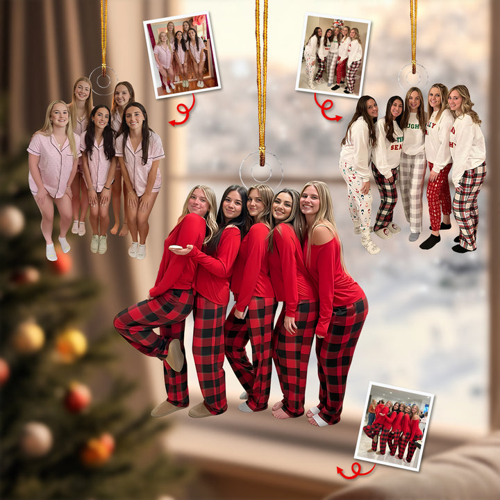 Soul Sisters - Personalized Photo Mica Ornament - Christmas Gift For Friends, Besties, Sisters
