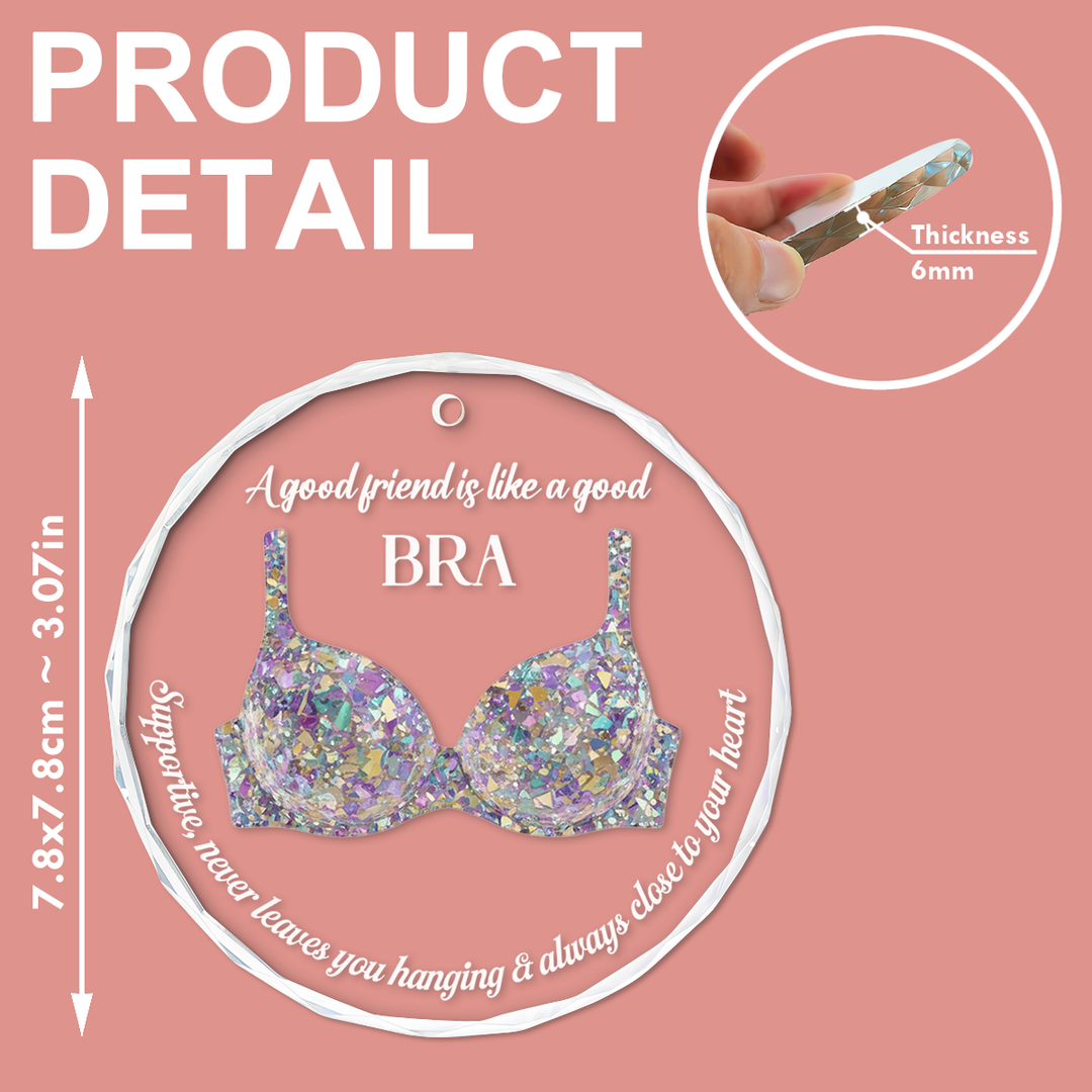 Besties Forever - Circle Glass Ornament - Christmas Gift For Besties, Best Friend NCU0NL221