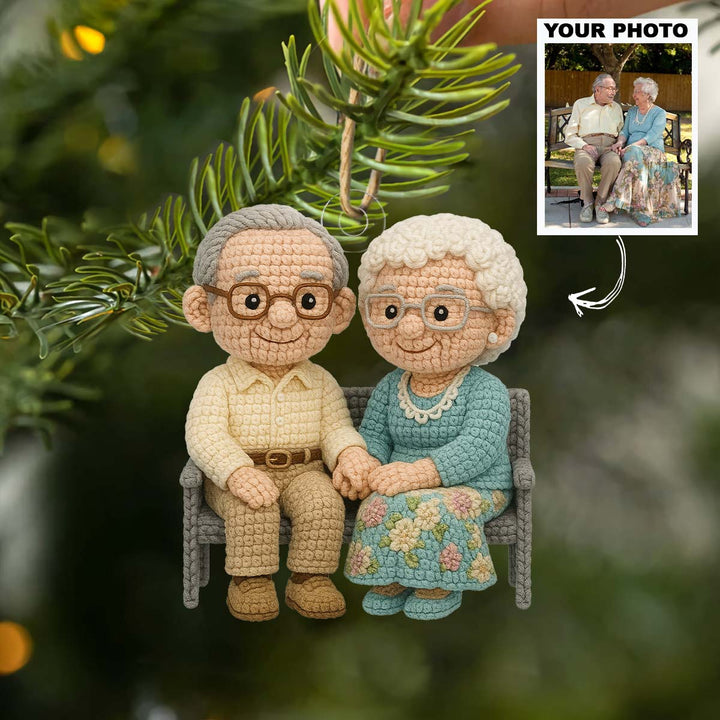Timeless Love - Personalized Photo Ornament - Christmas Gift For Grandparents AGP0DH036