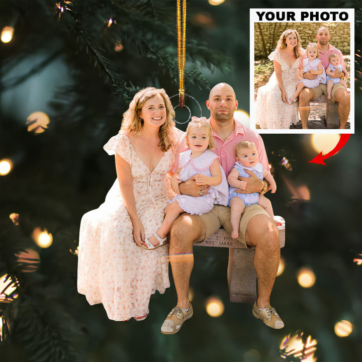 Beloved Times - Personalized Photo Mica Ornament - Christmas Gift For Family Members