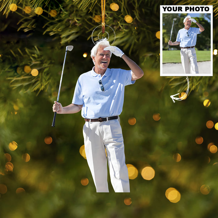 Master Of the Shot - Personalized Photo Mica Ornament - Christmas Gift For Sport Lovers, Golf Lovers