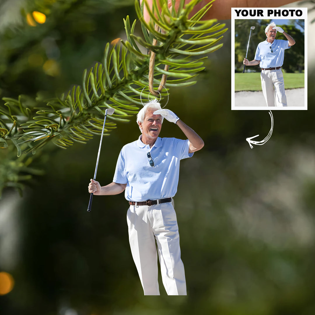 Master Of the Shot - Personalized Photo Mica Ornament - Christmas Gift For Sport Lovers, Golf Lovers