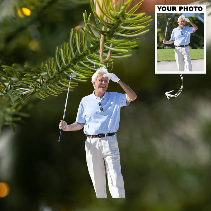 Master Of the Shot - Personalized Photo Mica Ornament - Christmas Gift For Sport Lovers, Golf Lovers