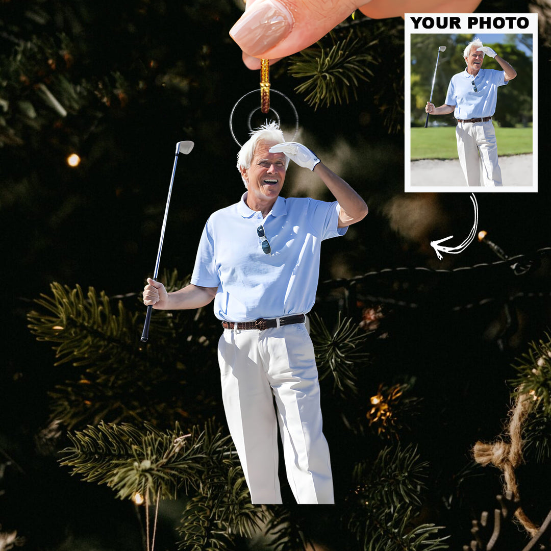 Master Of the Shot - Personalized Photo Mica Ornament - Christmas Gift For Sport Lovers, Golf Lovers