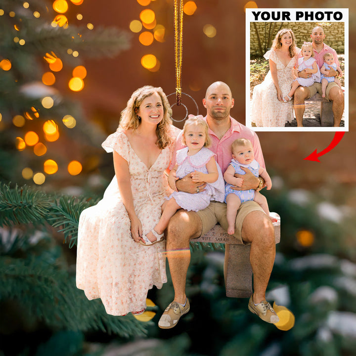 Beloved Times - Personalized Photo Mica Ornament - Christmas Gift For Family Members